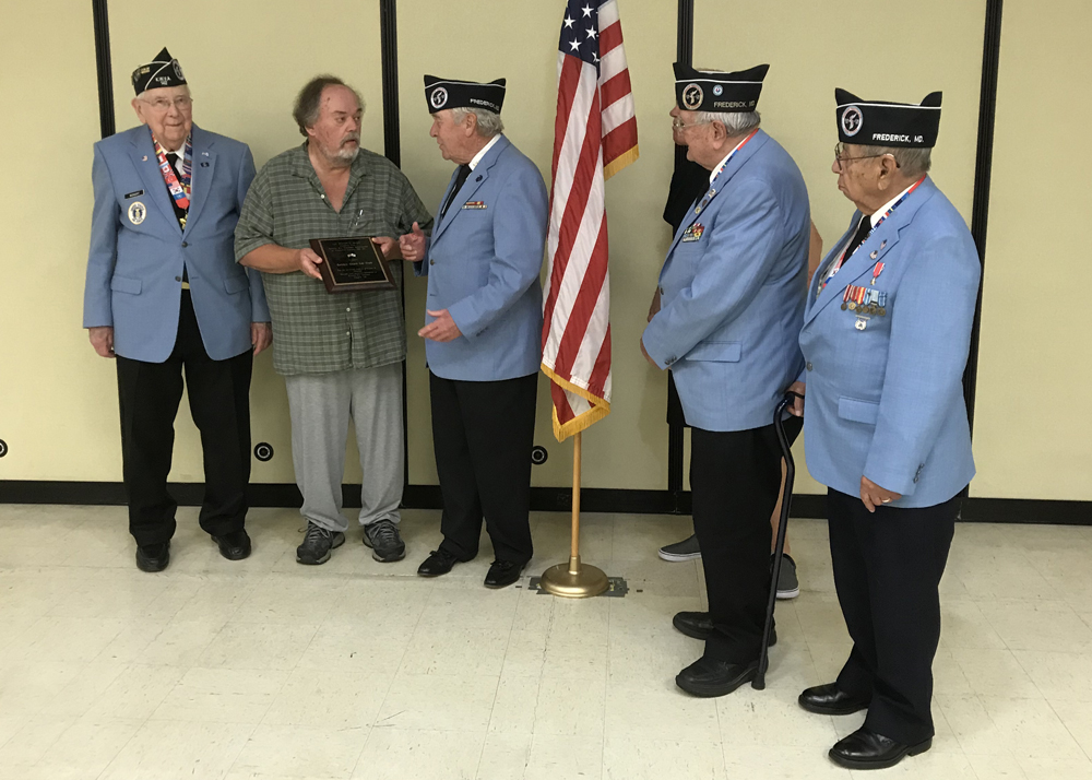 KWVA Chapter 142 Appreciation Plaque to Golden Gears Car Club