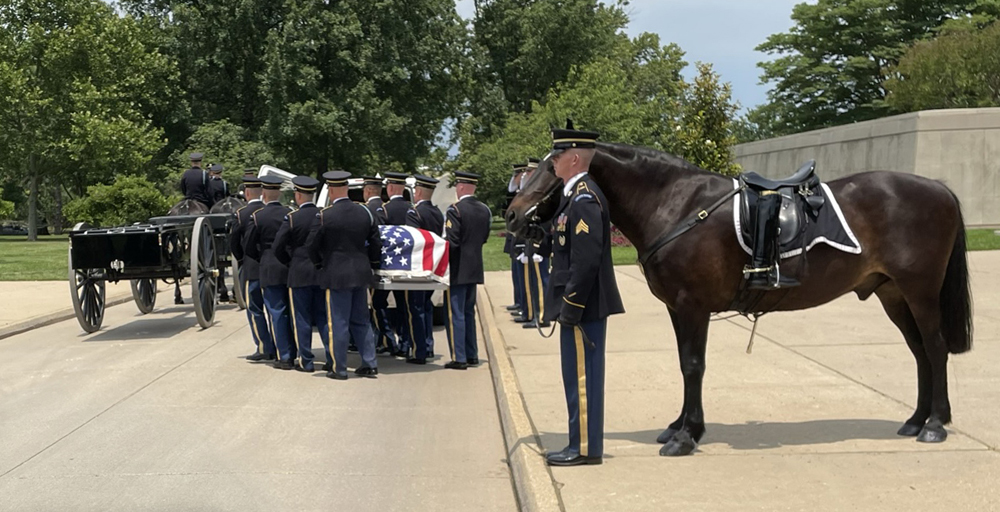 Colonel Weber Interned at Arlington Cemetery