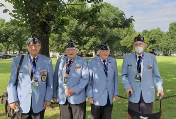 Chapter 142 Members at Korean War Memorial Rededication