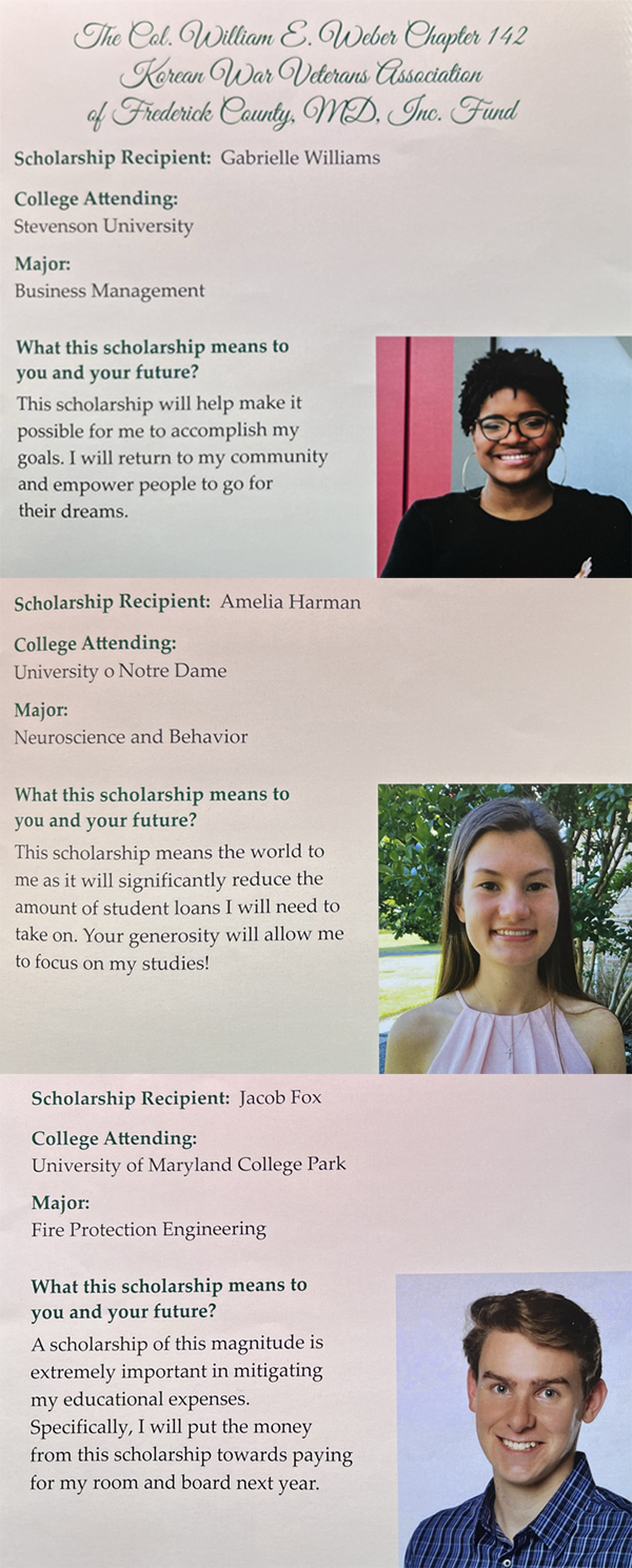 Scholarship Recipients